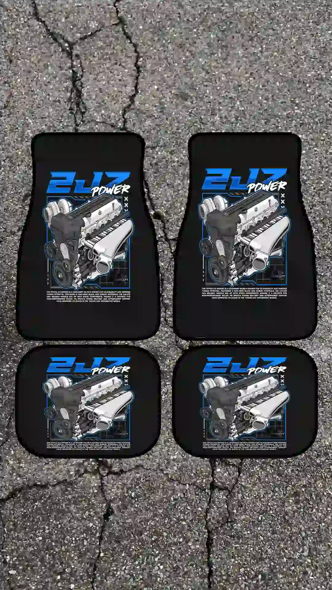 90 کفپوش طرح engine 2jz - Image 1